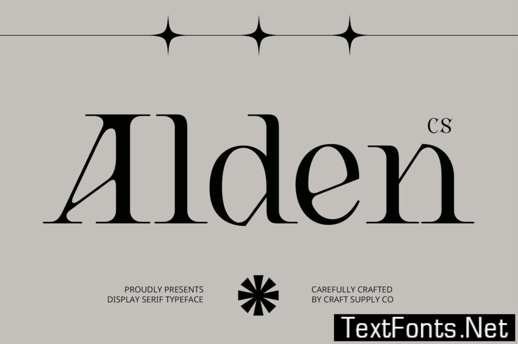 CS Alden – Display Serif Font MBLFG39