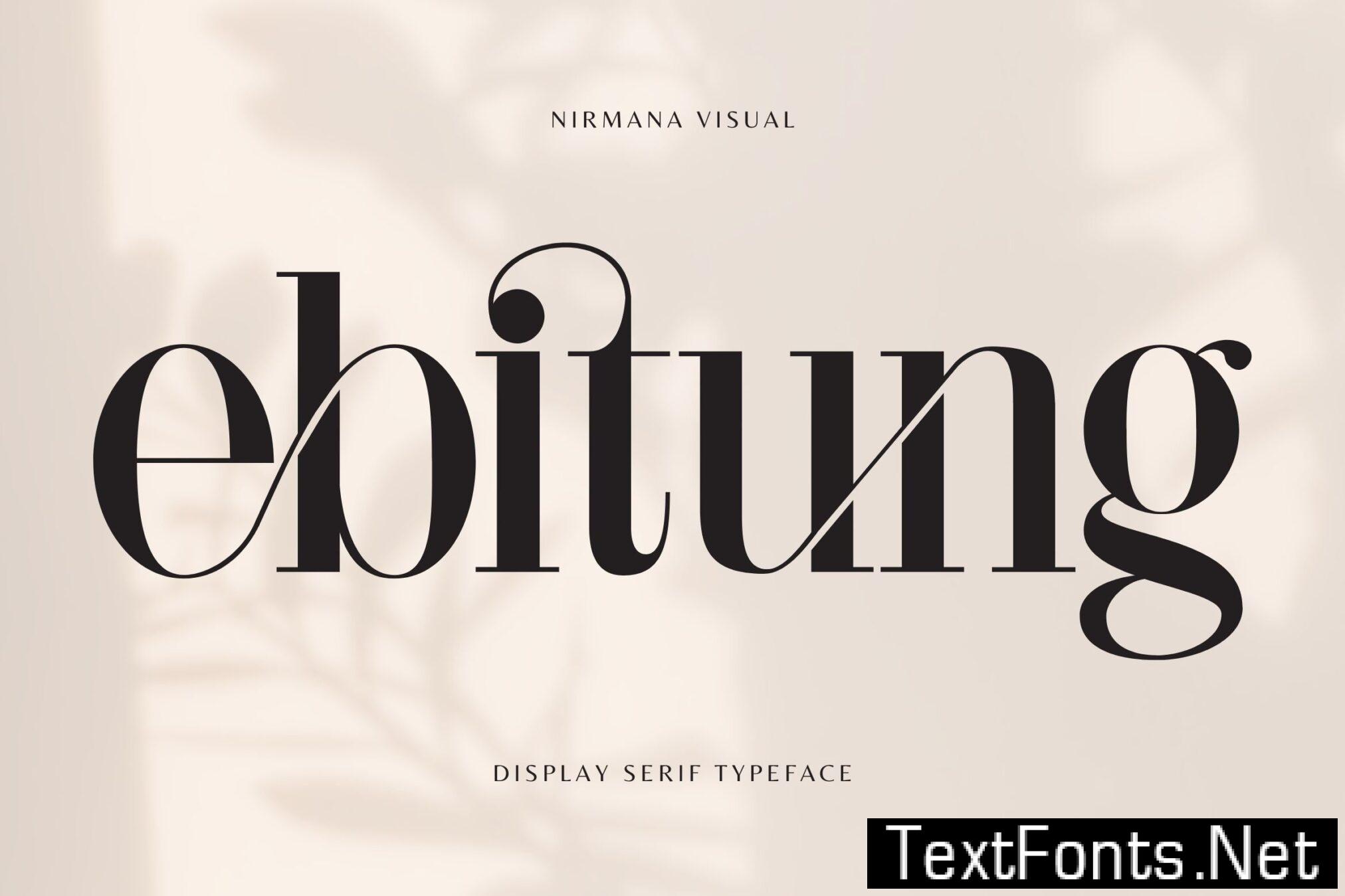 Ebitung – Modern Branding Logo Font R23L4GU