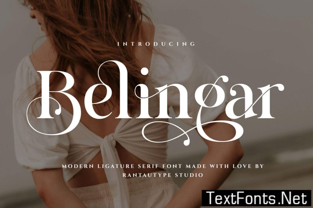 Belingar Modern Ligature Font YPT52TG