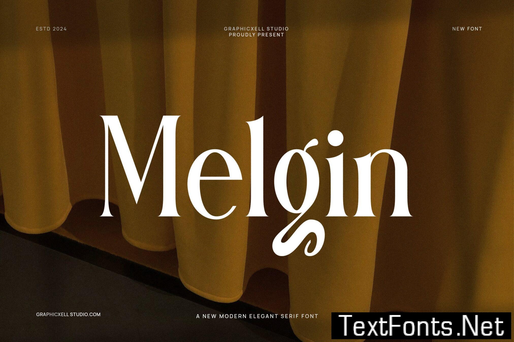 Melgin Elegant Serif Font HHVZ3HA