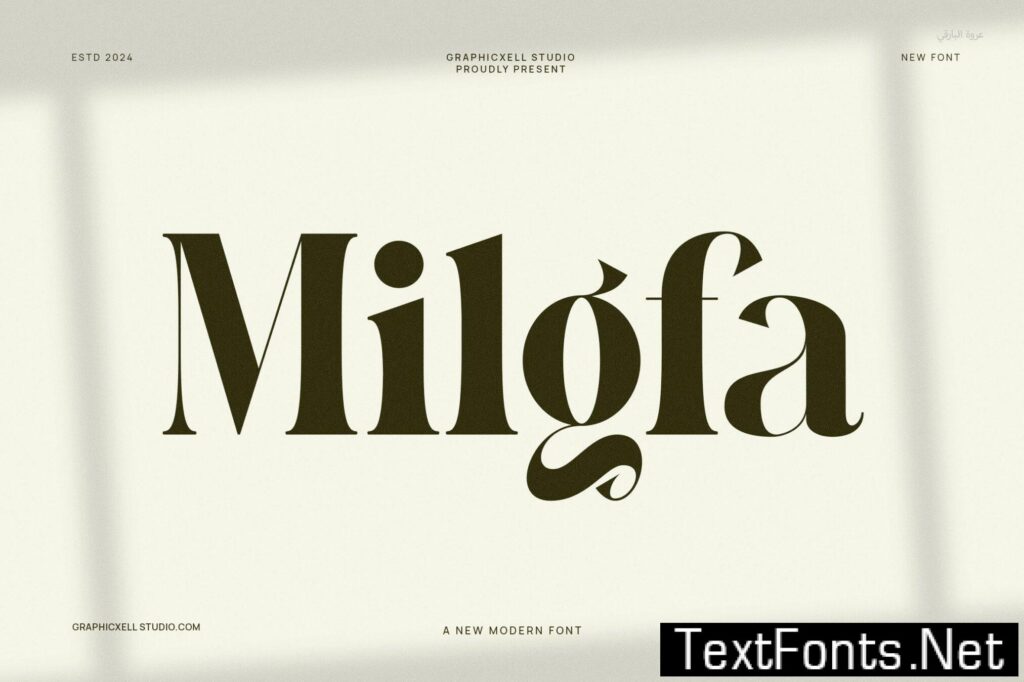 Milgfa Elegant Serif Font FXCZQNW