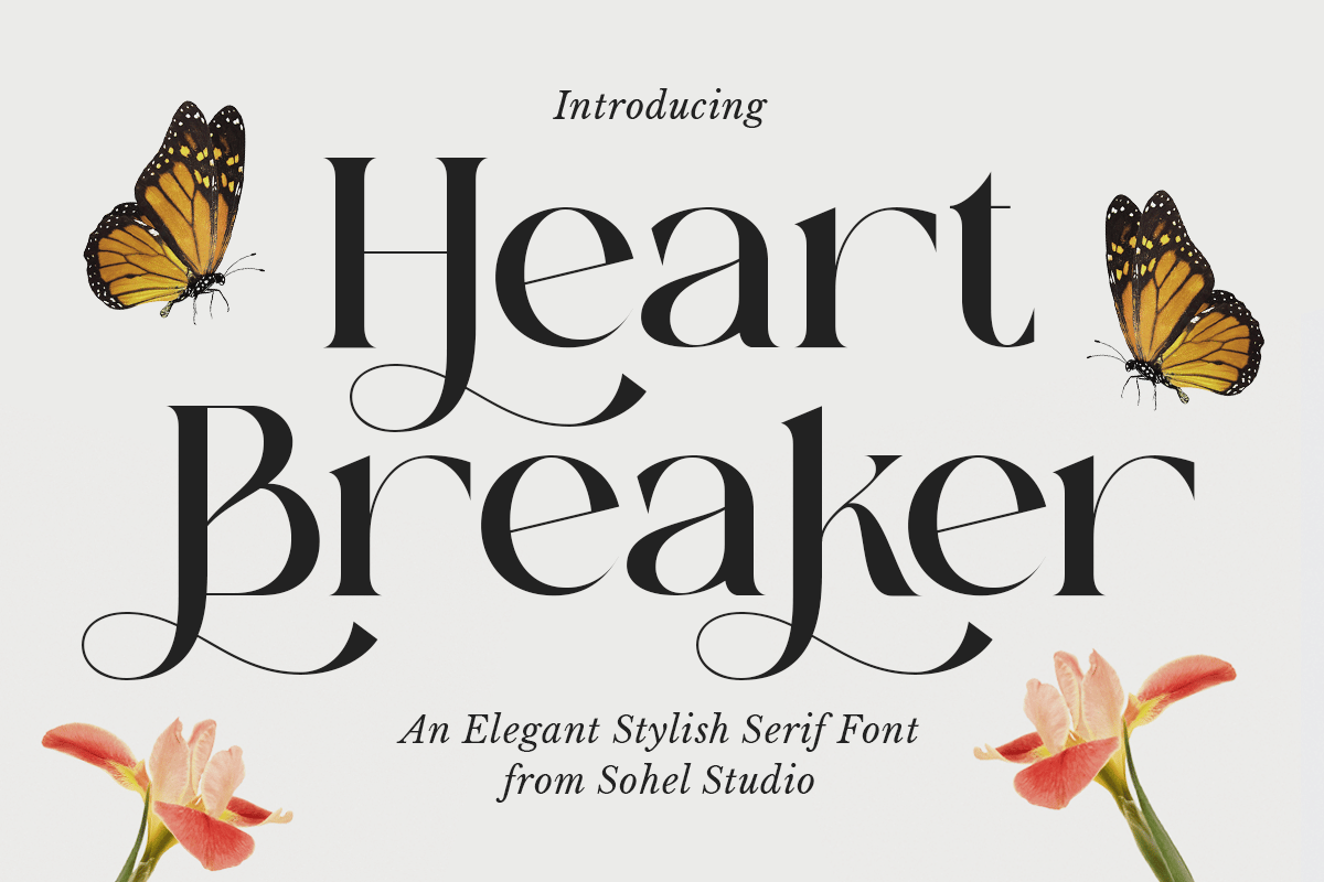 Heart Breaker – Advertising Display Typeface 2RT6FNS