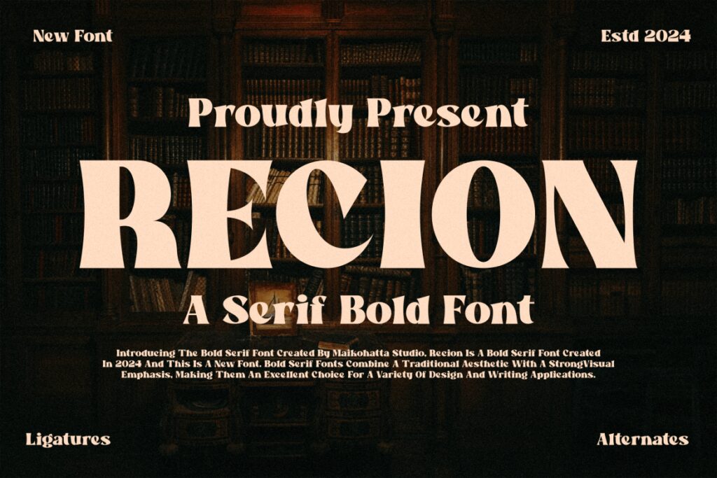 Recion – Serif Bold Font 8XZJ5MJ