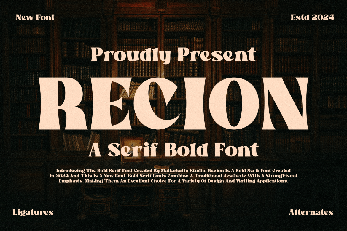 Recion – Serif Bold Font 8XZJ5MJ