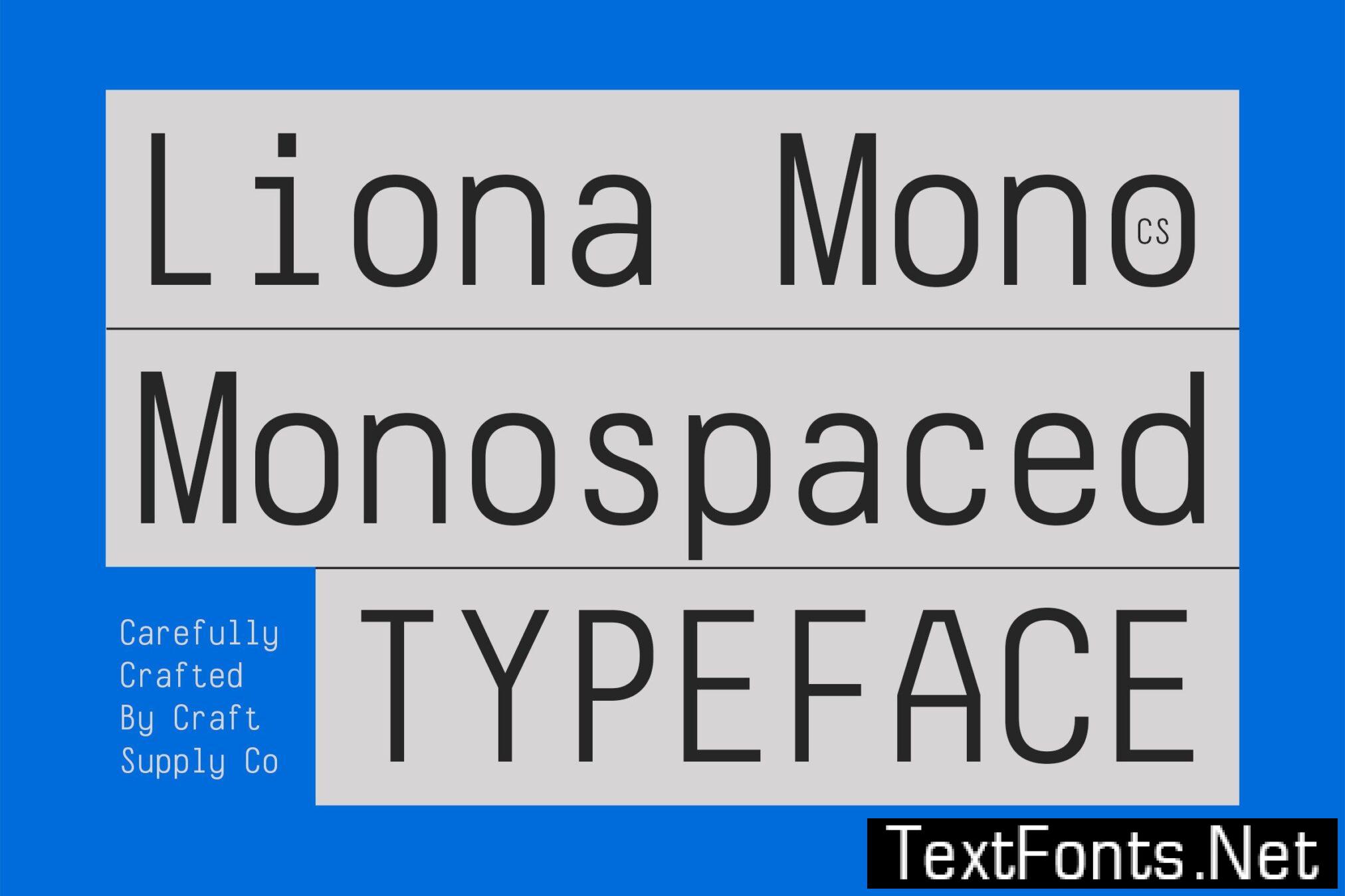 CS Liona Mono – Monospaced Typeface AAFHZ7U