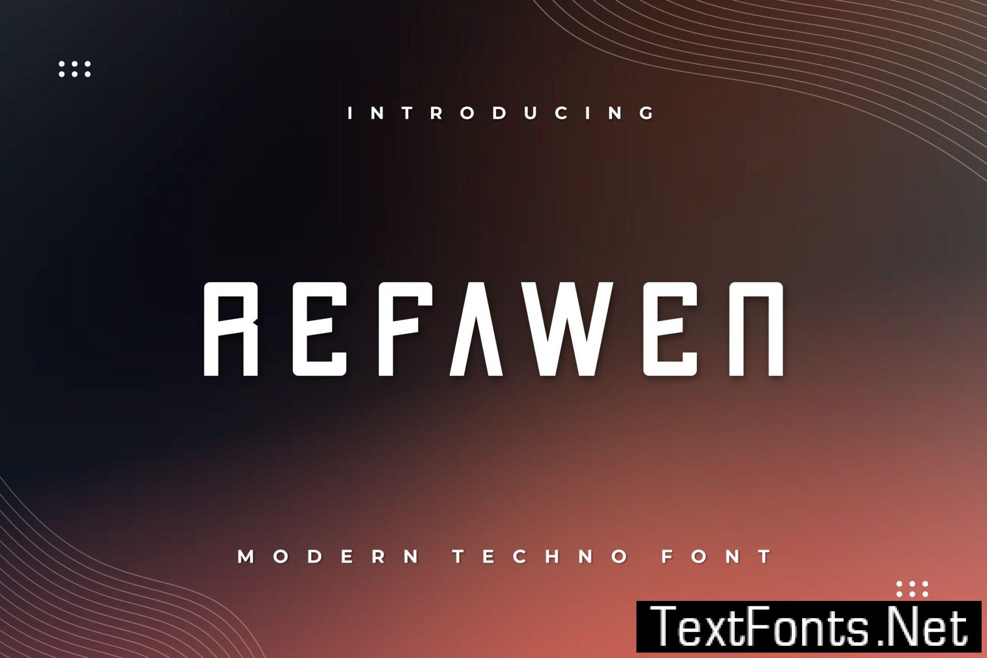 Refawen Font PT8LK5F