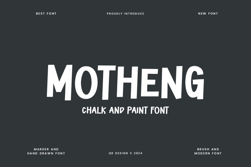 Motheng – Chalk & Paint Font YYDTTUG