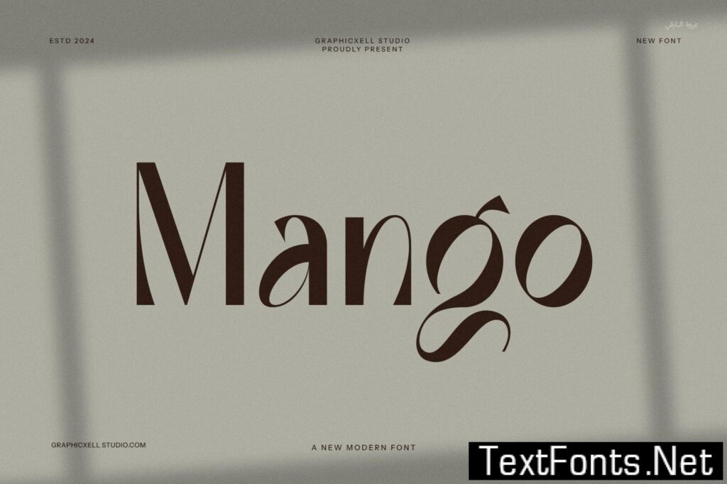 Mango Unique Display Font EPG8DGD