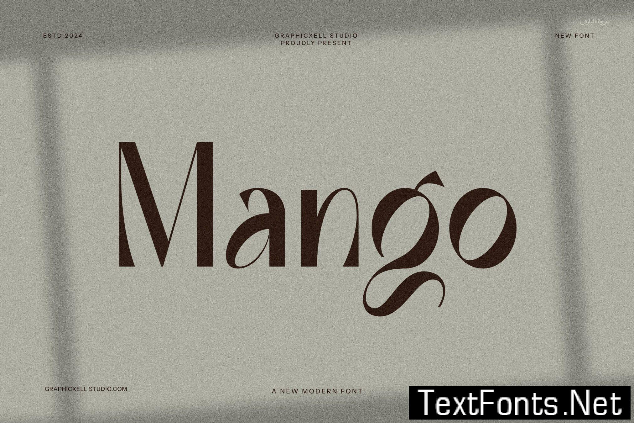 Mango Unique Display Font EPG8DGD