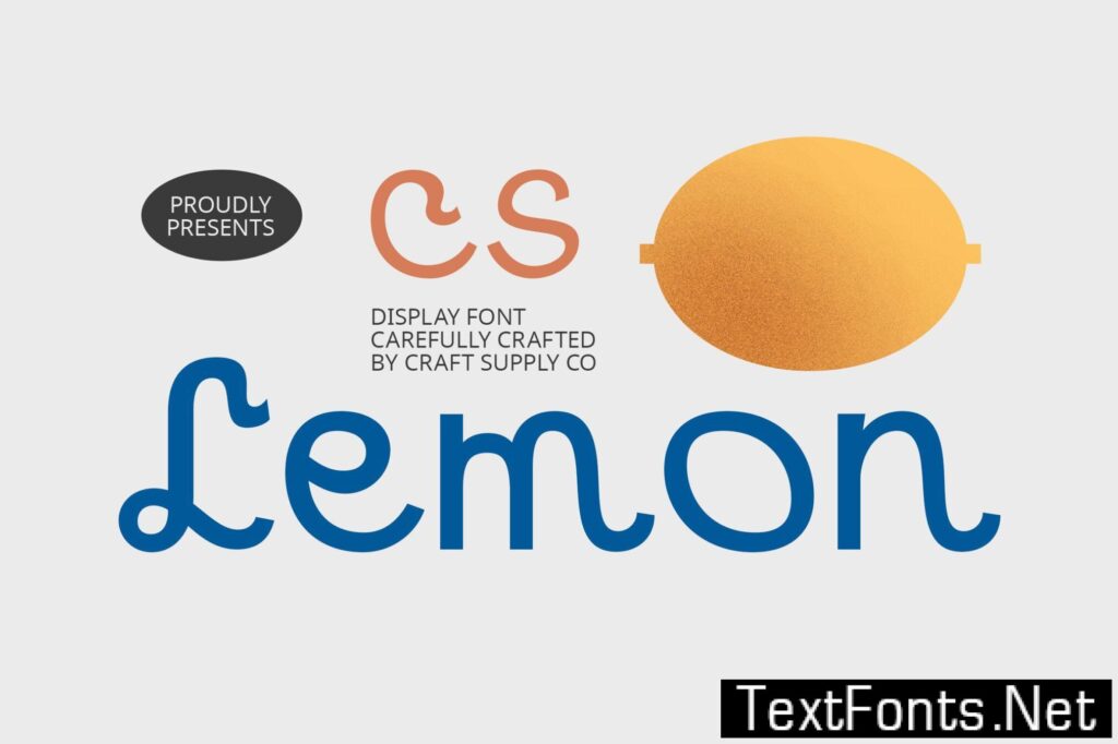 CS Lemon – Display Font 4EAHCDA
