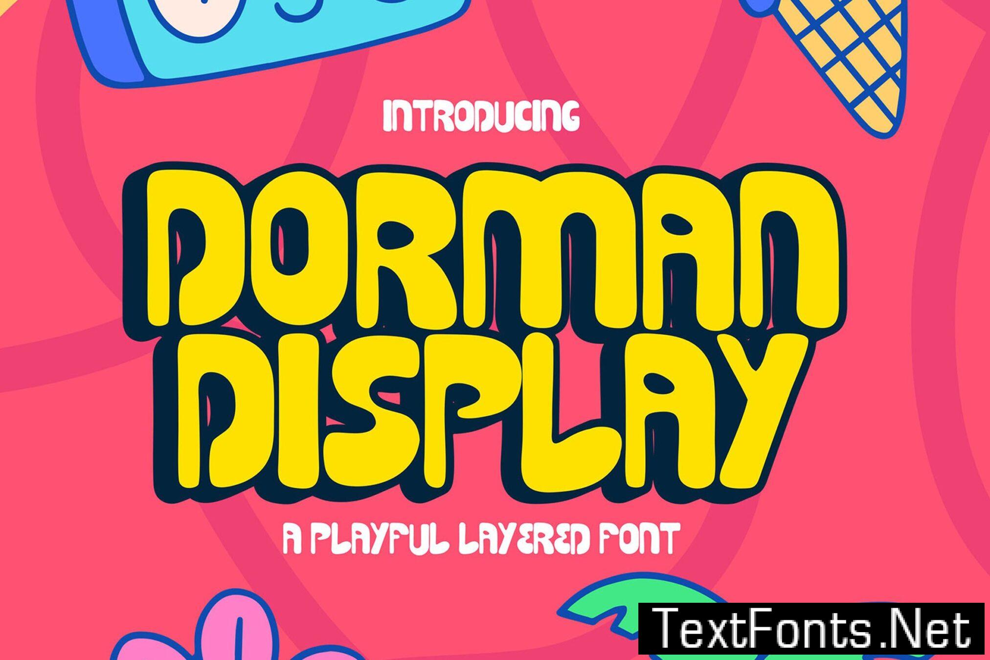 Dorman Display – A Shadowed Display Font TE4TNJC