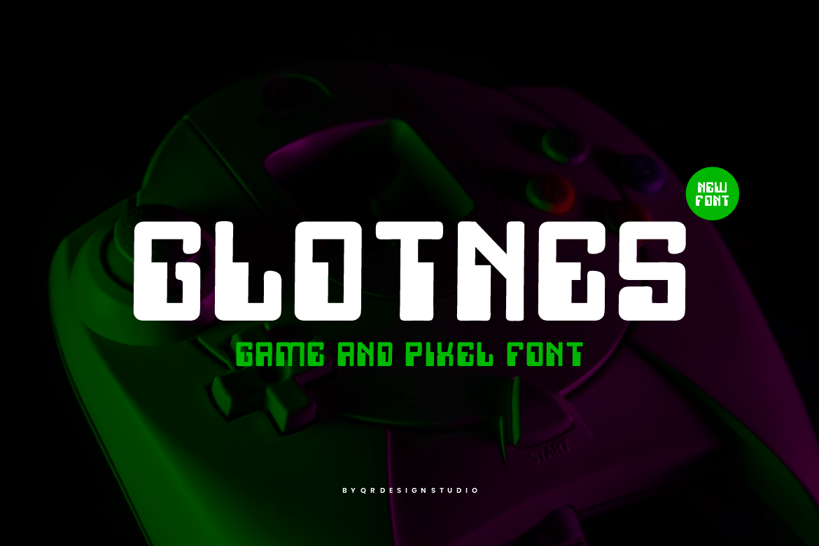 Glotnes – Game & Pixel Font UHFKE6F