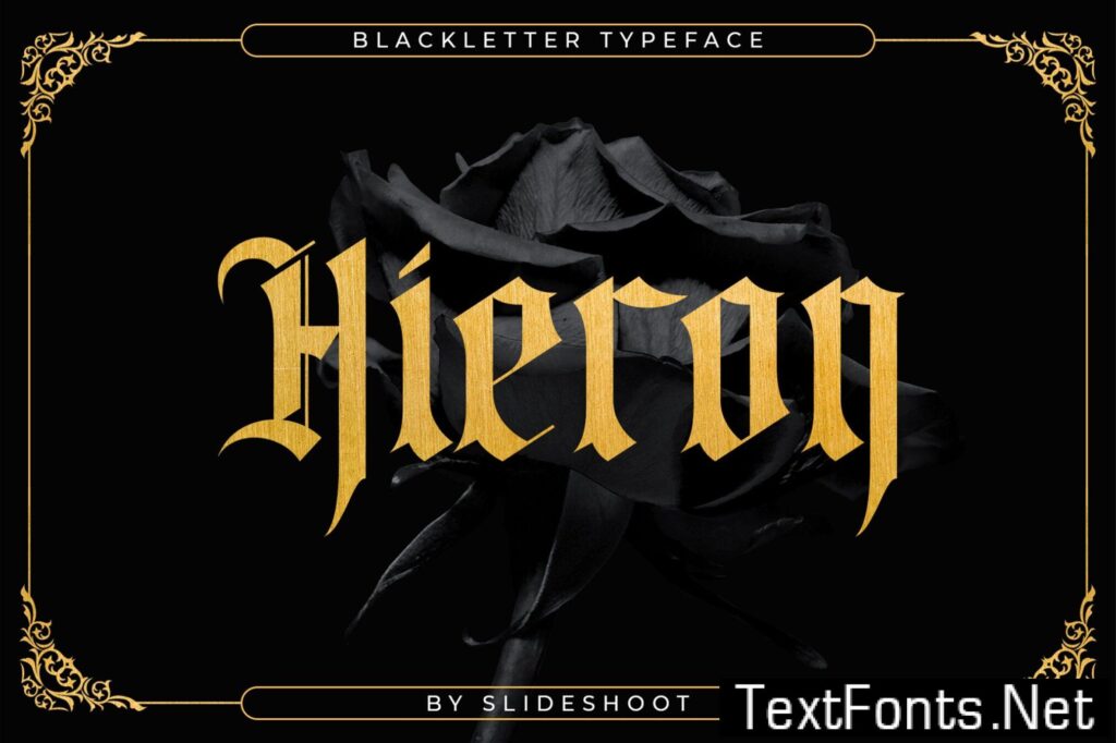 Hieron – Blackletter Font Z5NE4DH