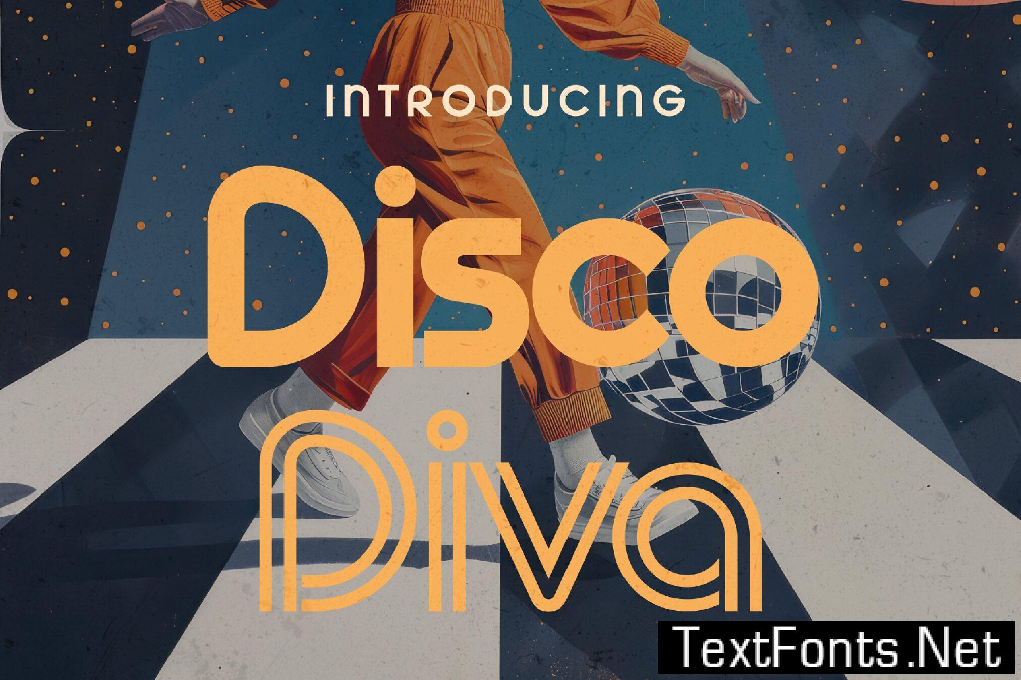 Disco Diva – Groovy Typeface YQN2D9K