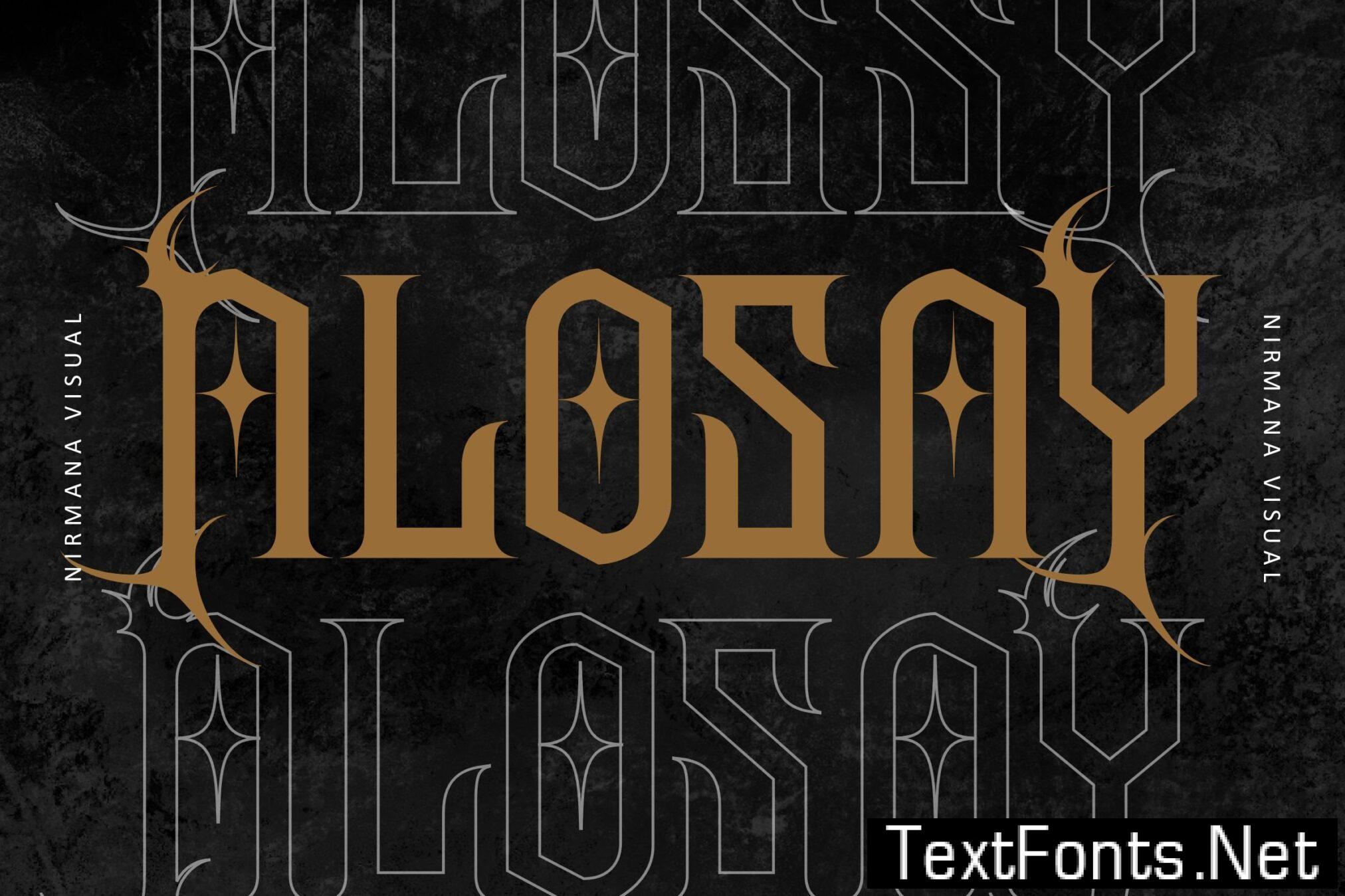 Alosay Gothic – Blackletter Fonts 52Y6T3H
