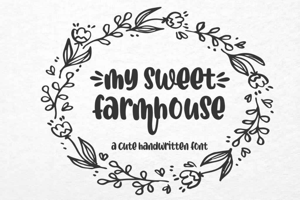 My Sweet Farmhouse – Crafty Font 5B8RNUW