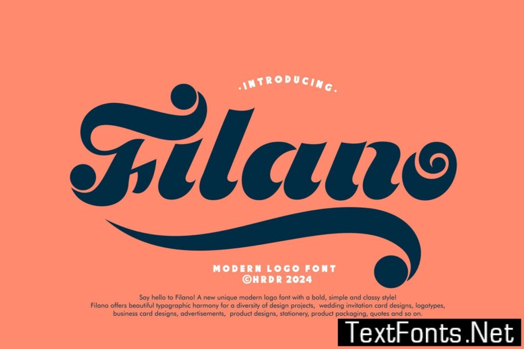 Filano – Modern Logo Font J4M47M7