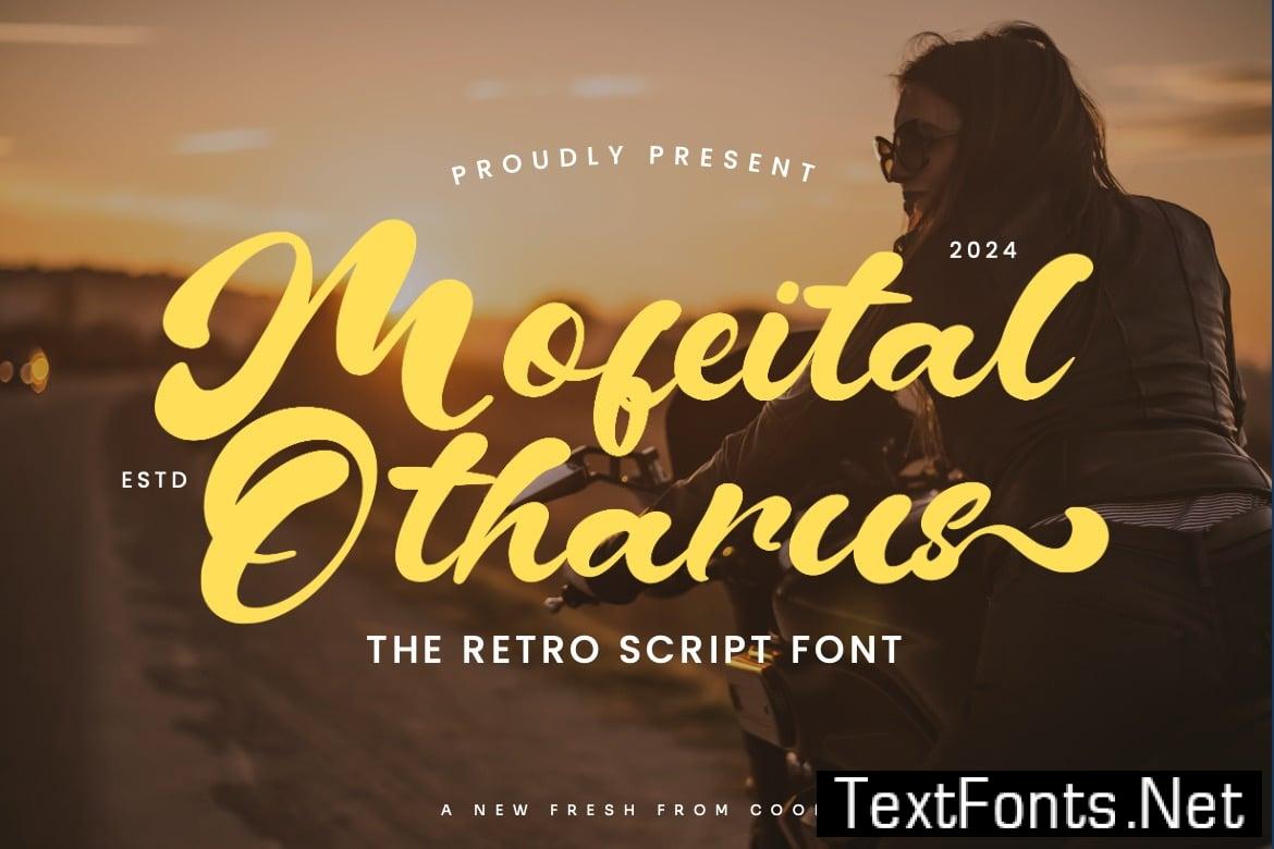 Mofeital Otharus – Retro Script Font LM27UEV