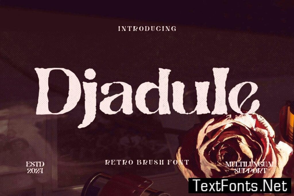 Djadule – Retro Brush Font GZZNBSS