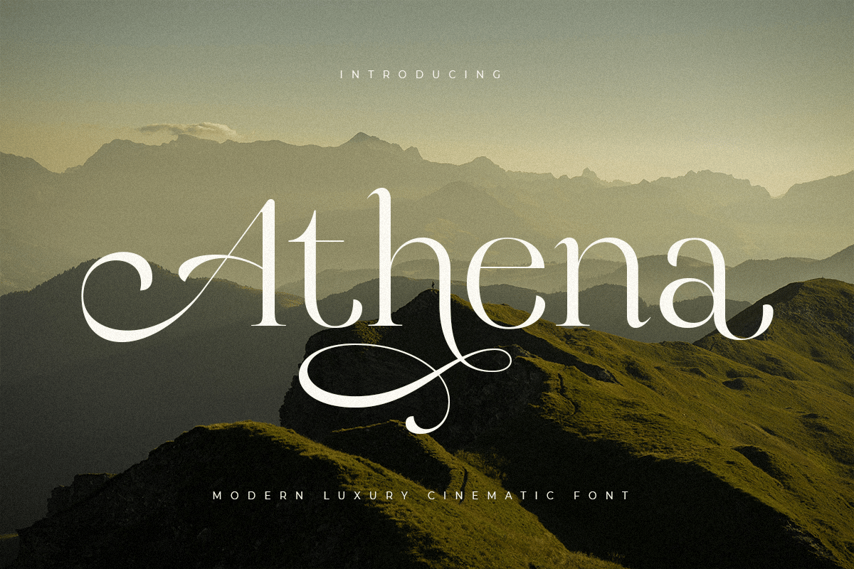Athena – Modern Luxury Cinematic Font XXM5S9N