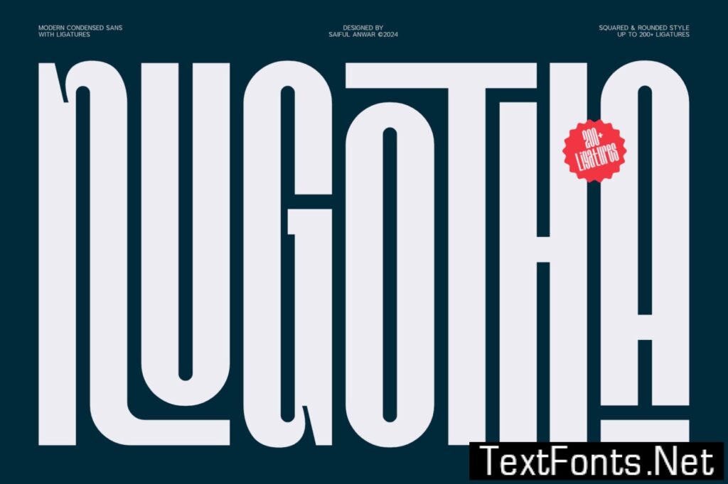 Nugotha – Modern Condensed Sans X86QKW4