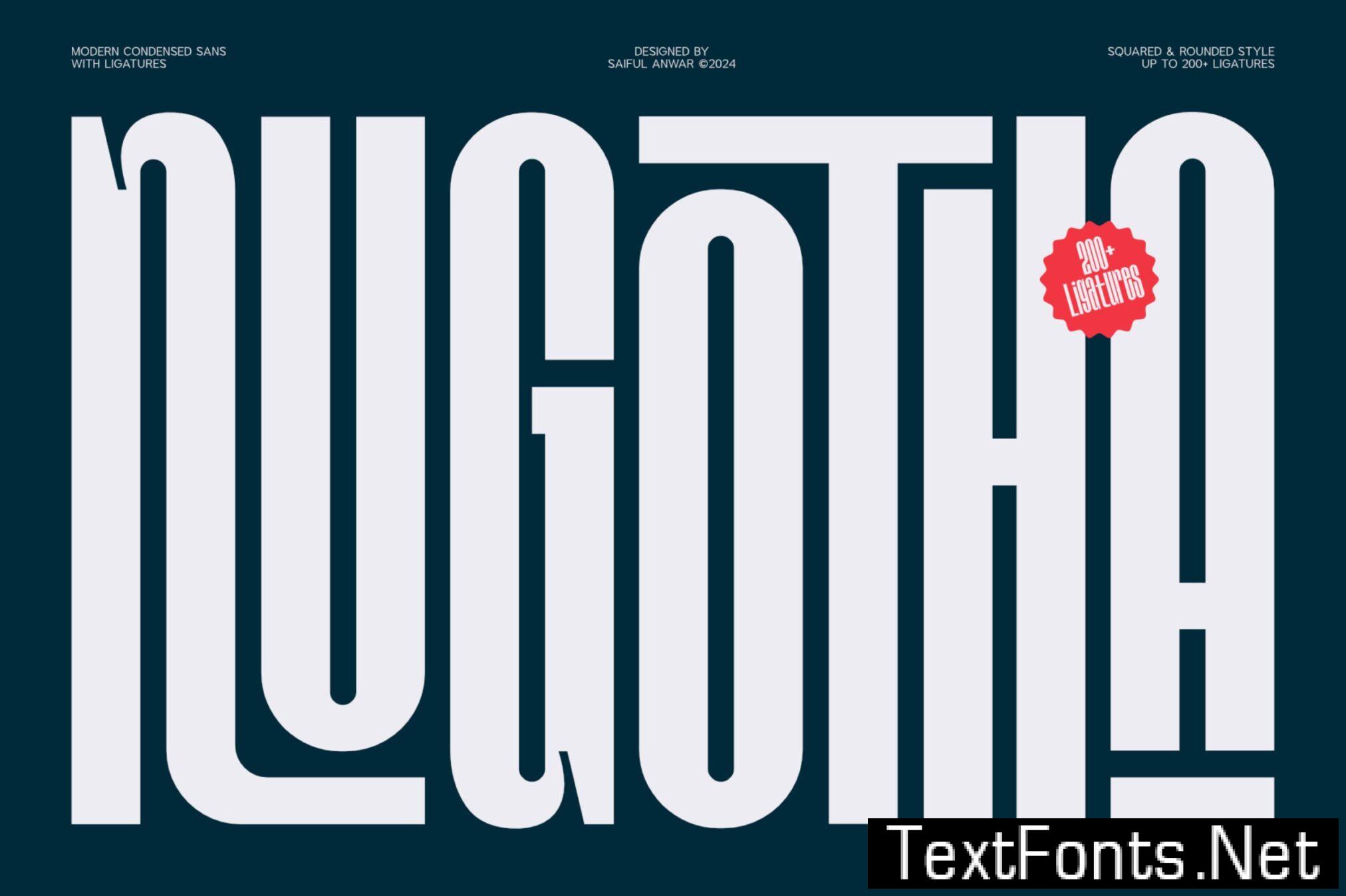 Nugotha – Modern Condensed Sans X86QKW4