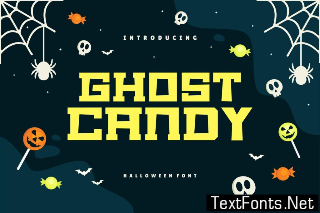 Ghost Candy – Halloween Font Z585GV6