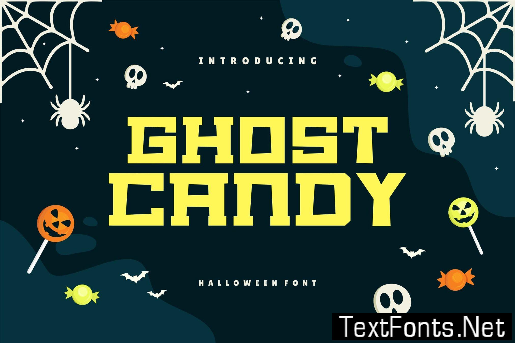 Ghost Candy – Halloween Font Z585GV6