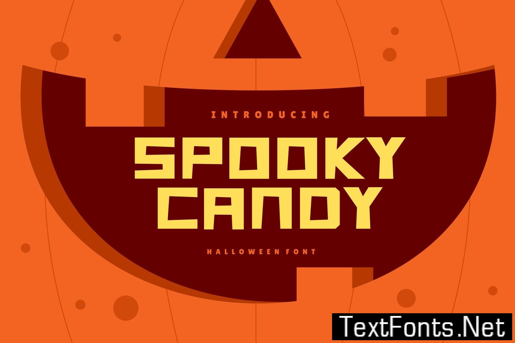 Spooky Candy – Halloween Font AJPBR5D