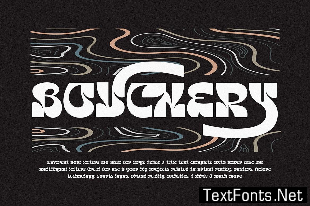 Bouchery – Bold Display Font YDRAWUX