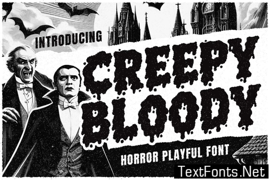 Creepy Bloody a Playful Horror Font HRQERF5