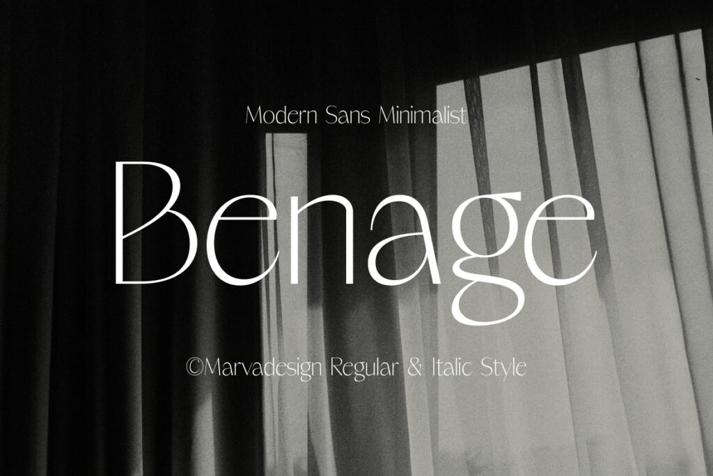 Benage – Minimalist Sans Font SXH5K2N