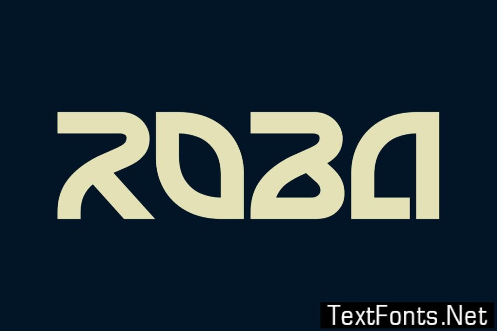 Roba – Display Logo Font 5XAW8XE