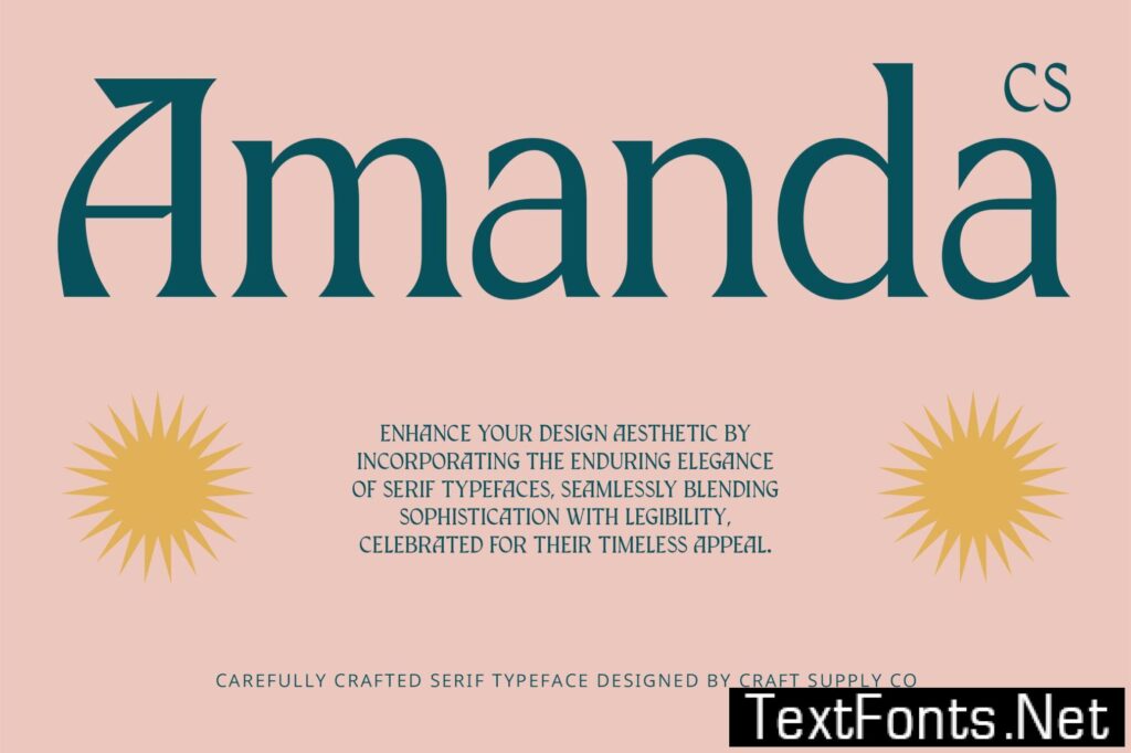 CS Amanda – Elegant Font R36HSBR