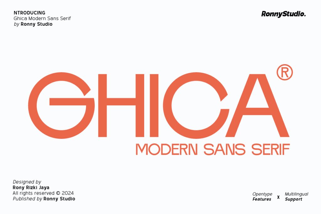 Ghica – Modern Sans Serif Font BVWF7AD