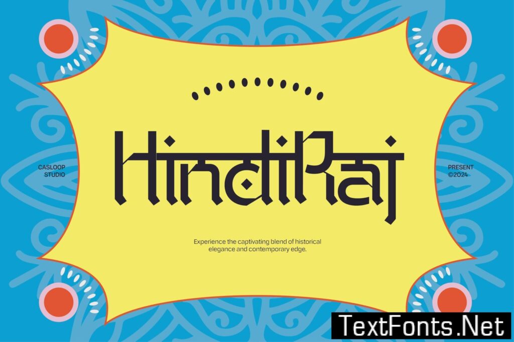 Hindi Raj – Festive like Indian Devanagari Y2K 90s CQMT5F8