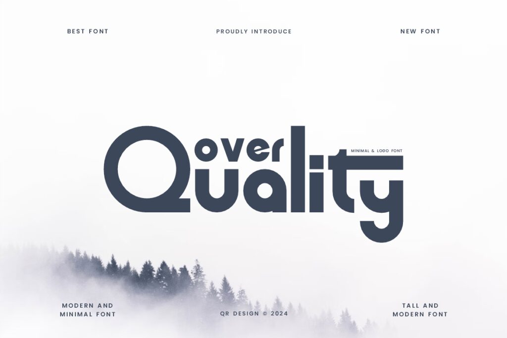 Over Quality – Minimal & Premium Font JQ5M93Y