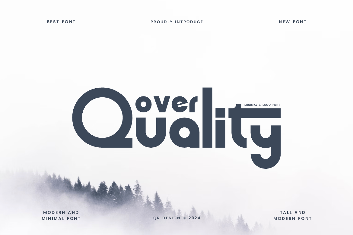 Over Quality – Minimal & Premium Font JQ5M93Y