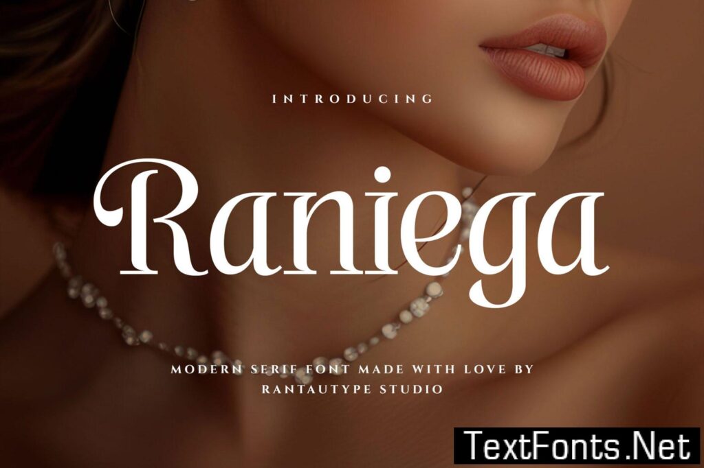 Raniega Modern Display Serif Font H8ET5QT