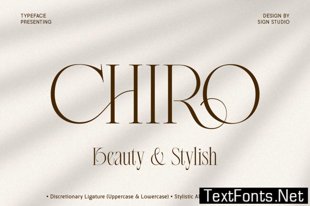 Chiro – Beauty and Stylish Typeface 3VGZ9Q2