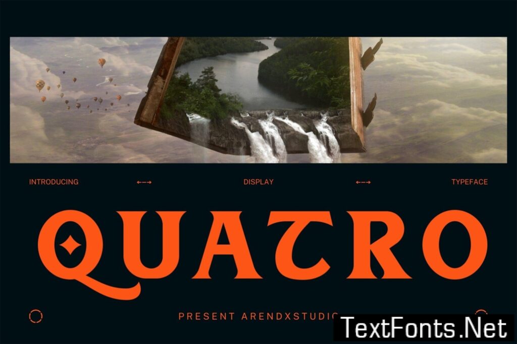 Quatro Vintage Display Font CFBY7VK