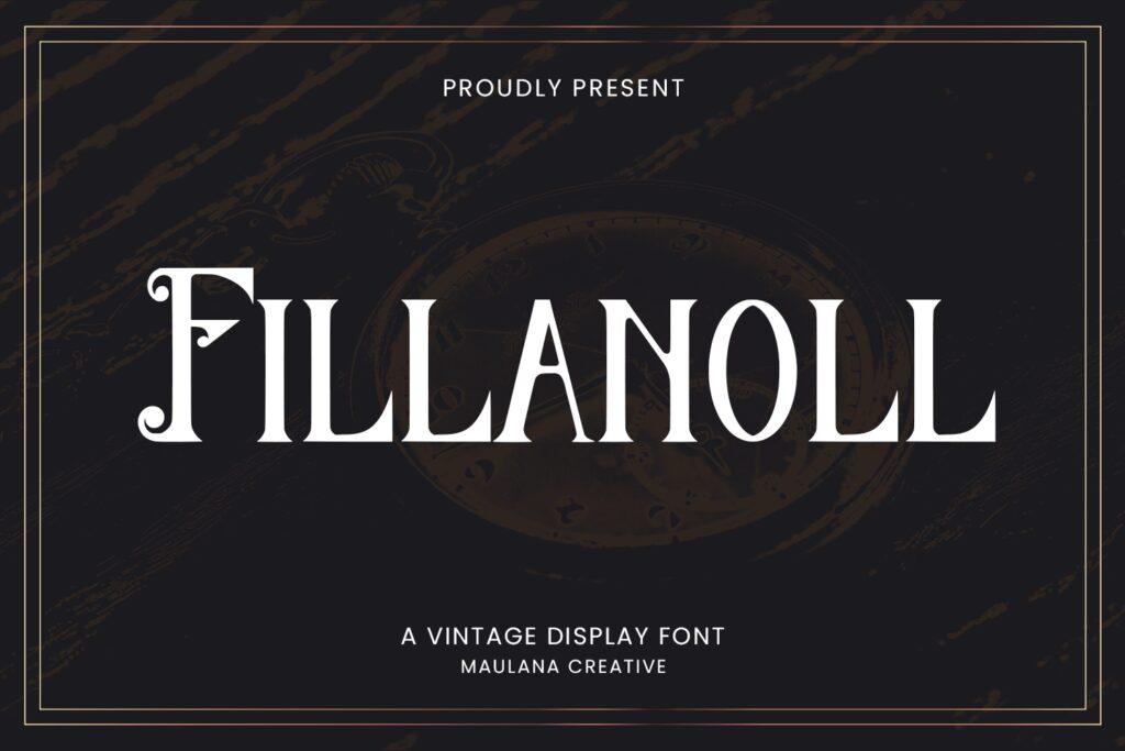 Fillanoll Vintage Display Font DX7356K