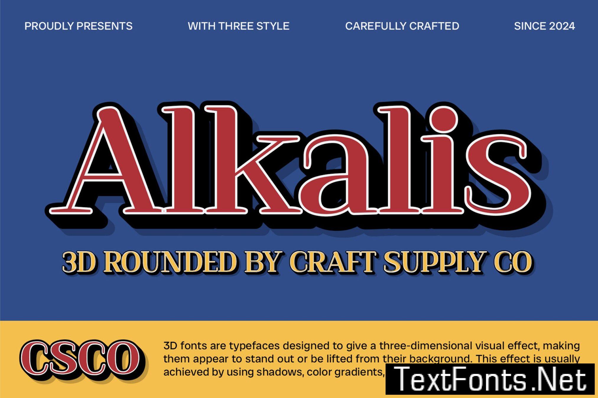 Alkalis Rounded 3D HYWBXTL