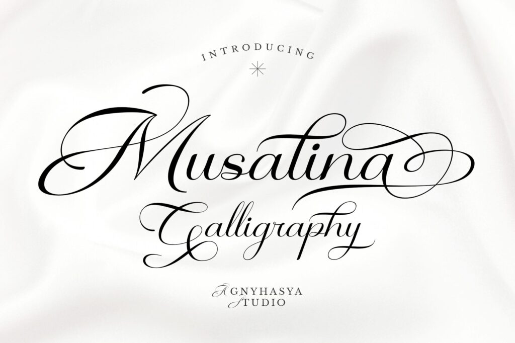 Musalina Calligraphy Script 2Y6HLH9