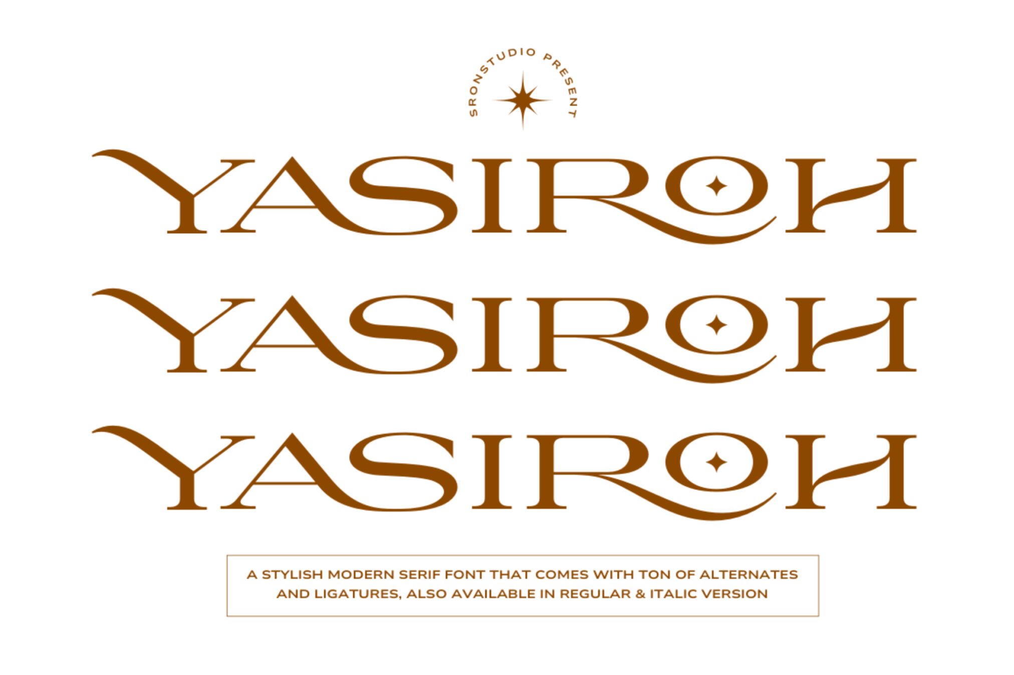Yasiroh – Ligature Serif Font ARUD6PJ