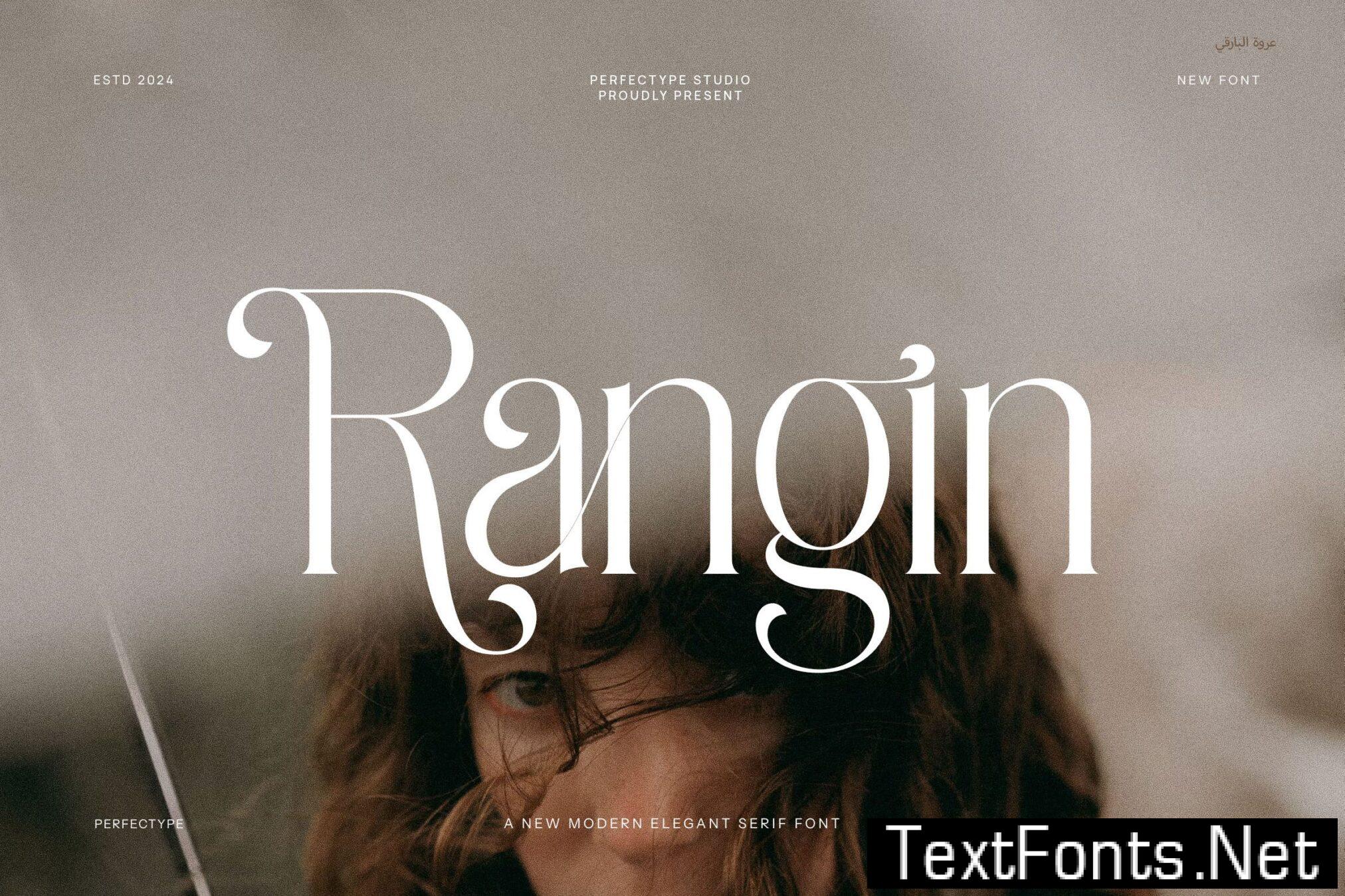 Rangin Modern Serif Font SLGNFBU