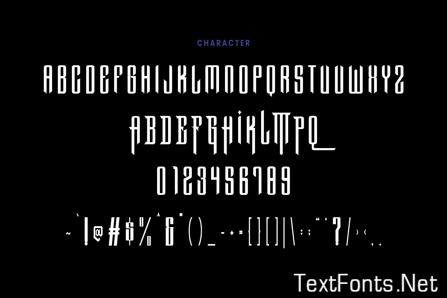 Angel Fist Blackletter Font SWHAV6C