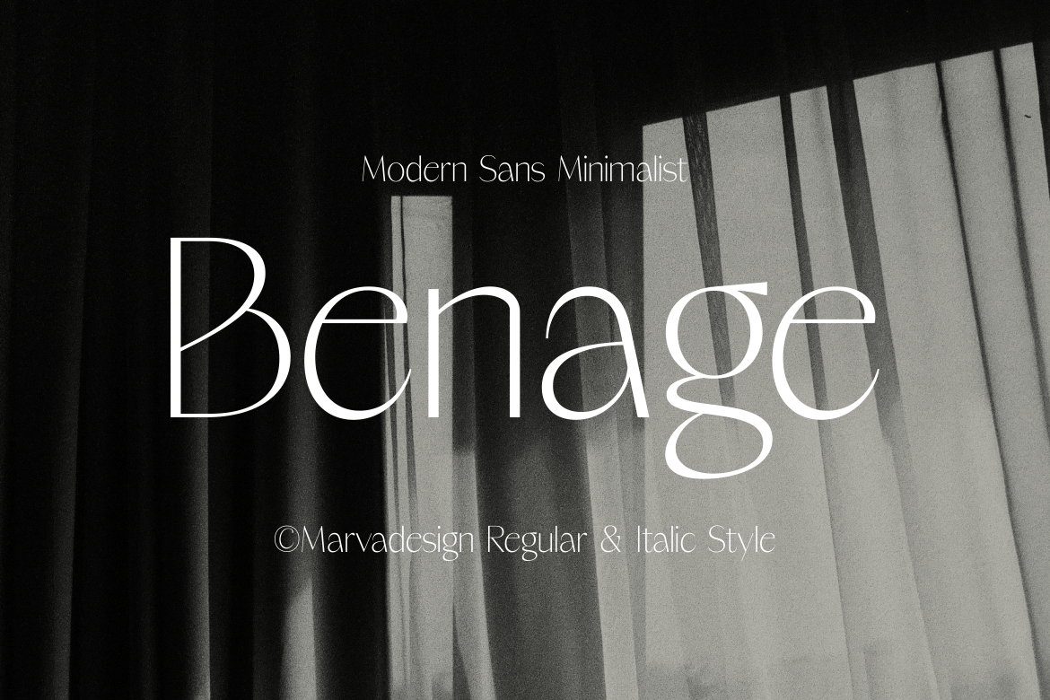 Benage - Minimalist Sans Font SXH5K2N