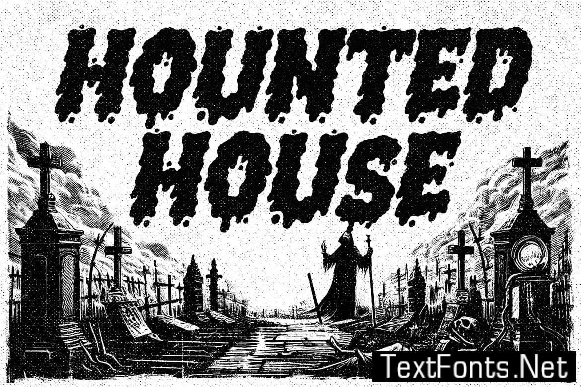 Creepy Bloody a Playful Horror Font HRQERF5
