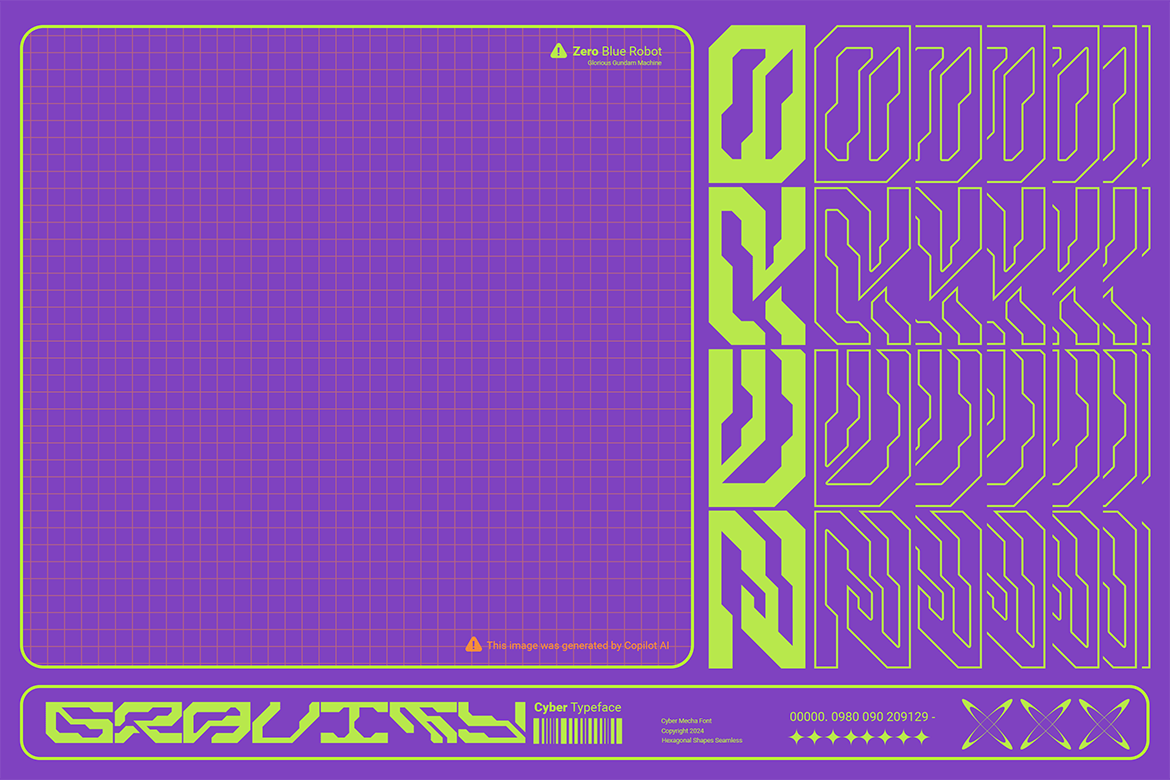 Geon | Futuristic Mecha Font Vol. 4 742F5TR